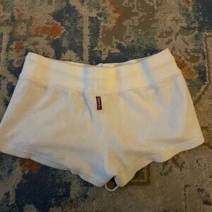 White Hardtail shorts